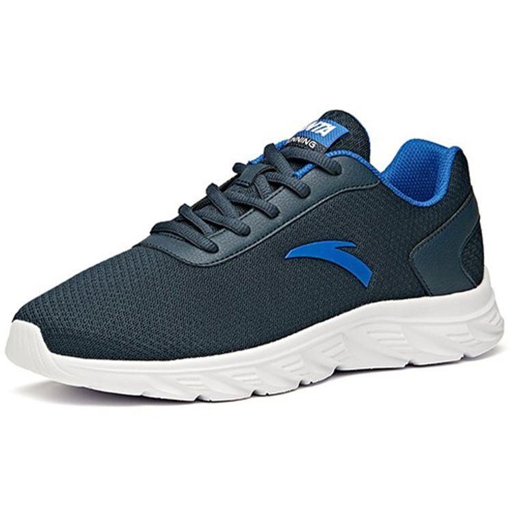 Anta Running Series Mesh Shock Absorption Non-Slip Wear-Resistant Breathable Lightweight Low-Top Running Shoes Men sneaker Deep-Blue 91915529-11