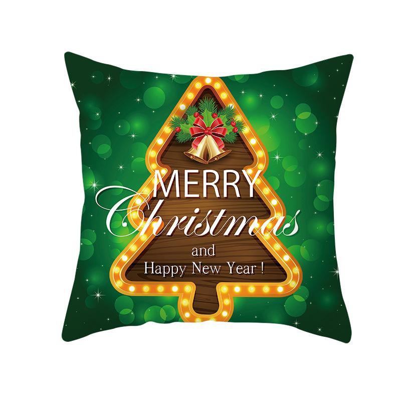 

Новая Рождественская Наволочка Модная Подушка Чехол для Подушки для Автомобиля Дивана Гостиная Диван Наволочка Украшение 45 * 45Cm without pillow core