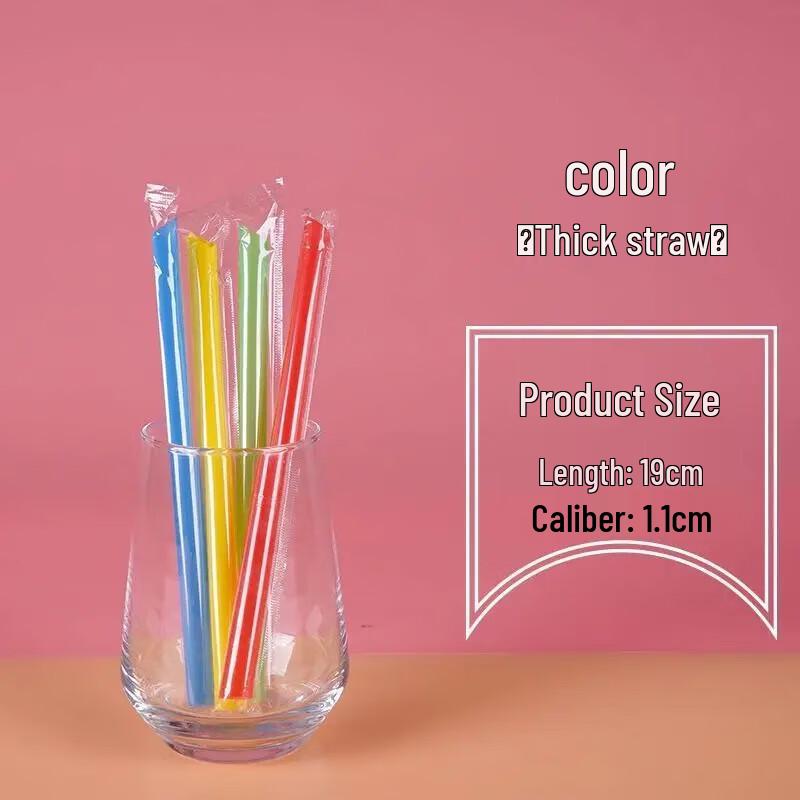 Thick Disposable Transparent Plastic Drinking Straws