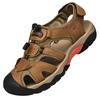 Men's Leather Outdoor Plus Size Sandals Summer Casual Men's Vacation Beach Shoes Fashion Outdoor Non-Slip Sandals