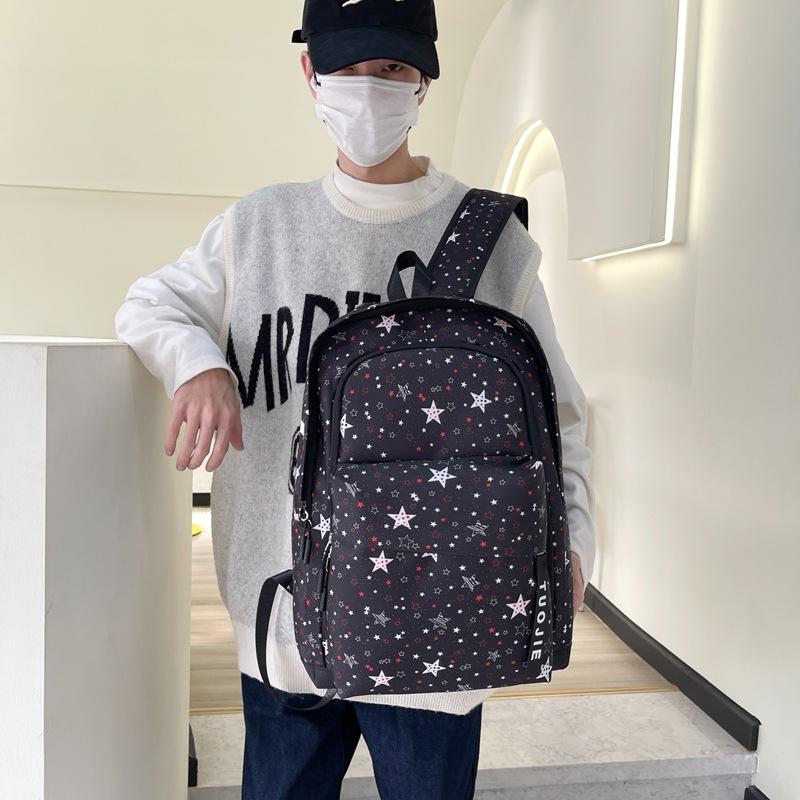 Schoolbag American Backpack Women's Large-capacity Versatile Junior High School High School Student Schoolbag High Value Polka Dot Backpack