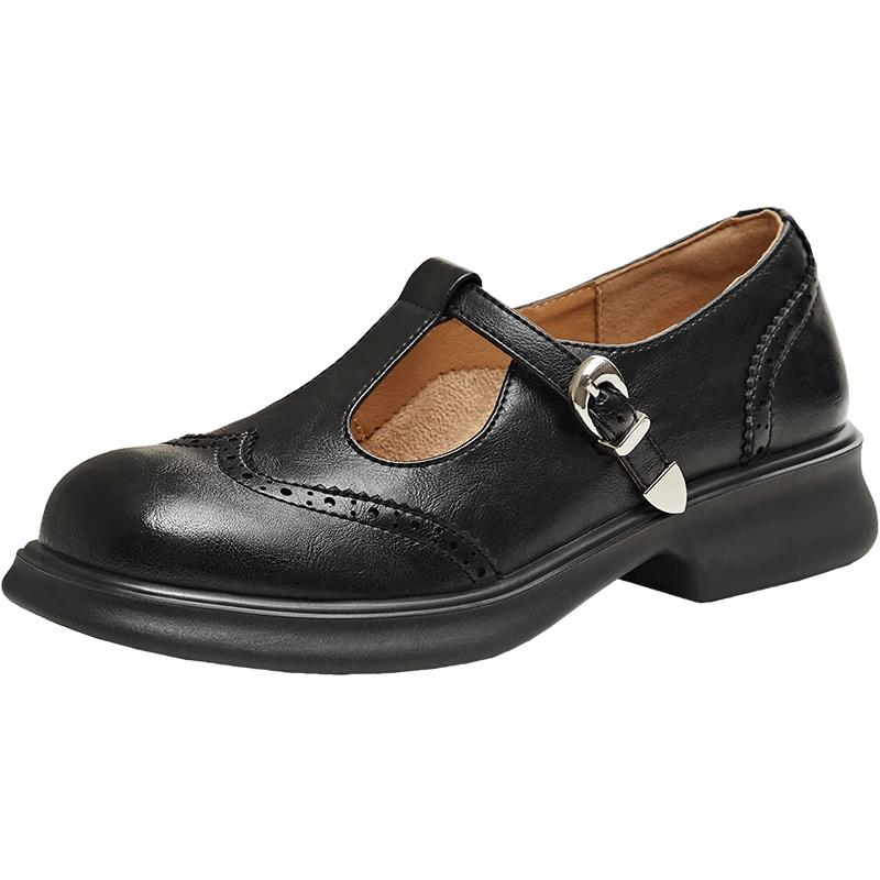 Women s British Academy Style Thick Sole Loafers 37