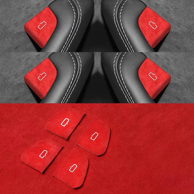 Car Open Door Button Stickers For Tesla Model 1 Y Juniper Highland Armrest Window Lift Button Switch Interior Accessories
