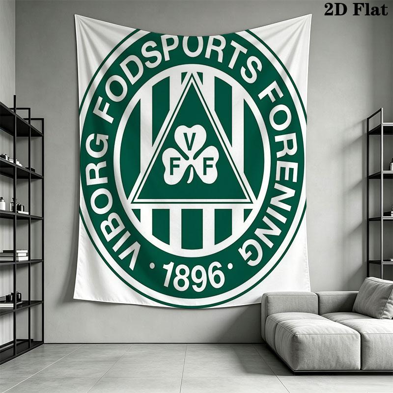 Viborg FF logo Wall Hanging Printed Fabric Blanket Decorative Tapestries for Bedroom Living Room Home Decor