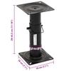 Adjustable Boat Seat Base 28 45.5 cm Steel
