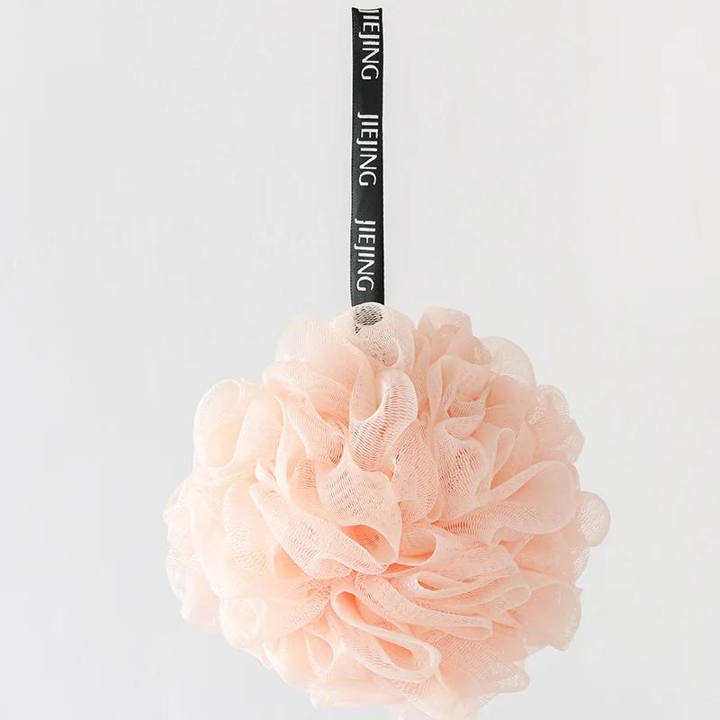 Weiche Netz-Bade-Schwammbälle Körperreiniger Peeling-Schrubber Badekugel Nylon-Reinigungspinsel Duschquaste Badeblume