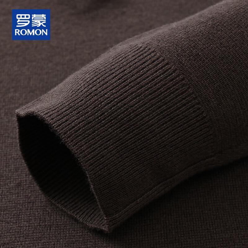 Romon Men's 100% Pure Wool Half-Zip Sweater