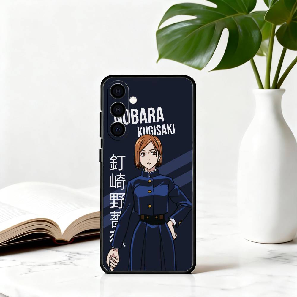 Coque de téléphone Jujut-su N-Nobara Kugisaki-NK K-Kaisen Pour Samsung Galaxy A73,A72,A71,A70,A53,A52,A51,Housse Noire en Silicone Souple