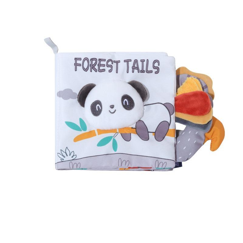 Soft Baby Books 3D Touch Feel High Contrast Cloth Book Sensory Early Learning Stroller Toys for Infant Toddler Gifts 0-12 Months