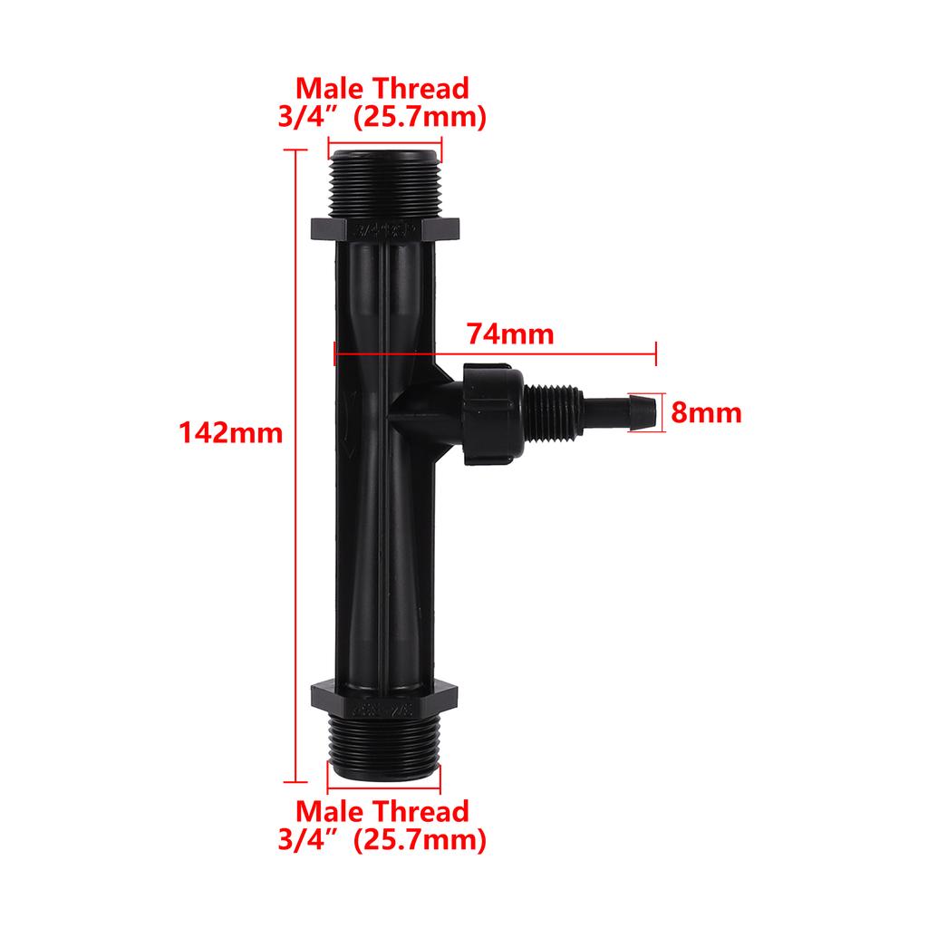 1" 3/4" 1/2" Venturiho směšovač hnojiv Stříkačka Venturiho trubice Automatická sada pro hnojení Zahradní zavlažování Aplikátor hnojiv
