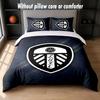 Set Biancheria da Letto Leeds United 1 Copripiumino + 2 Federe Morbido Traspirante Biancheria da Letto per la Casa