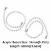 2pcs Metal Chain Bag Chain Transparent Purse Chain Bead Assortments Purse Strap  Handbag Accessories