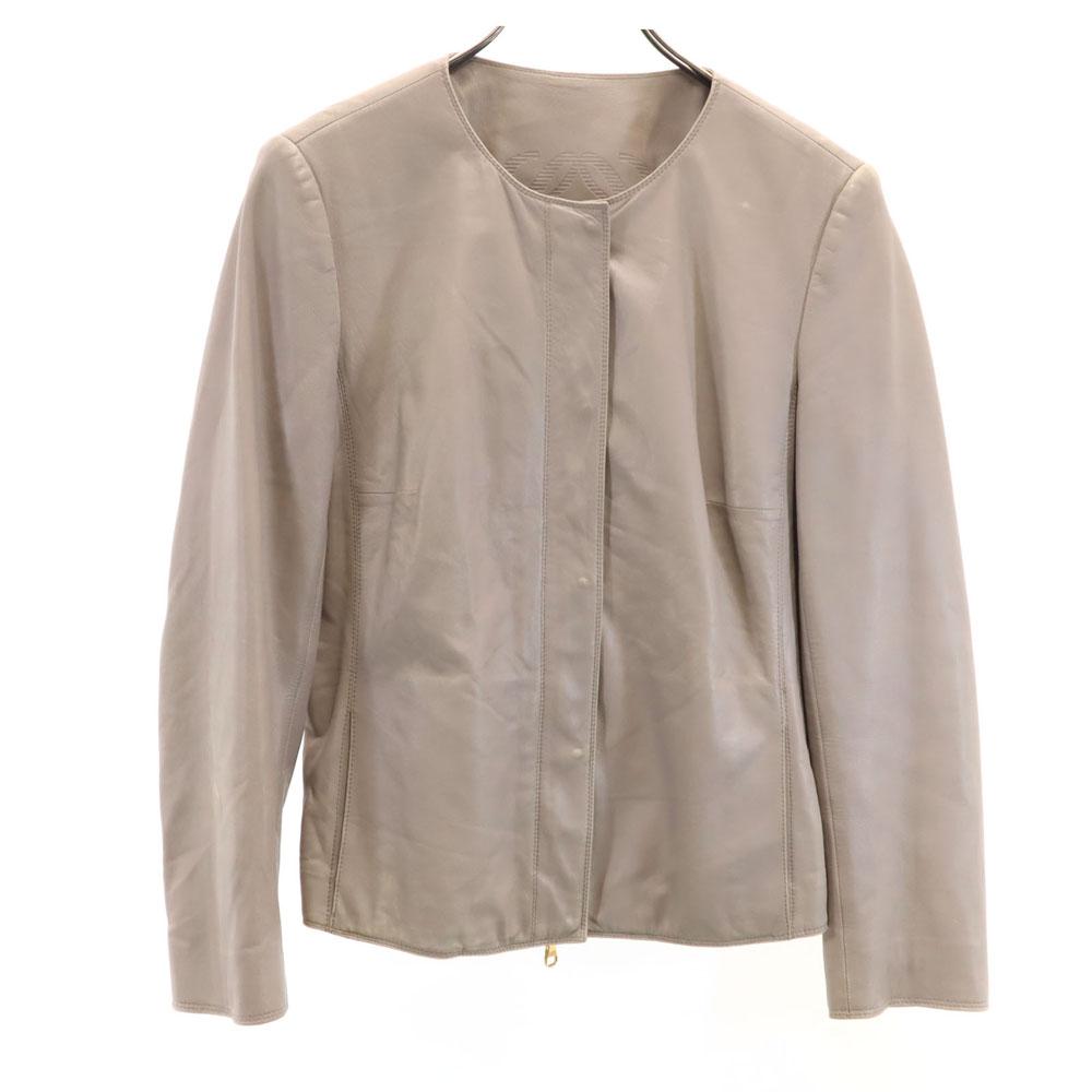 

LOEWE Made in Spain No color leather jacket 42 Pink gray system Women Used