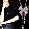 Snowflake Zircon Long Chain for Women Fashion Silver Color Crystal Maxi Necklaces & Pendants Statement Collier Jewelry