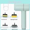 Electric Cleaning Brush For Kitchen Surfaces With Multiple Heads For Home Cleaning