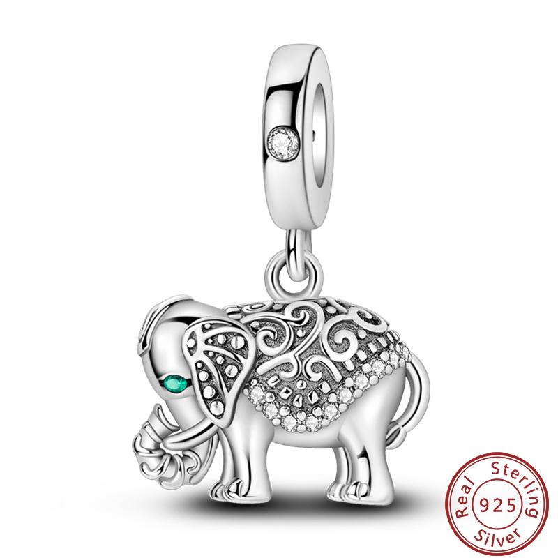 Simple Animal Series Copper Metal Dinosaur Elk Rabbit Trendy Charm Bead Components Bead Components 3mm Do It Yourself High Quality Fine High Quality