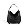 Sac cabas en cuir simple et à la mode Cuir de vachette souple Grande capacité Commuting Polyvalent Simple épaule Bandoulière Sac seau Femmes
