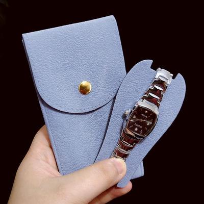Travel Velvet Watch Pouch - Morandi Color, Minimalist Design, Single Pack