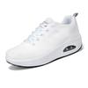 Spring Mesh White Casual Shoes Breathable Air-cushioned Wedge Platform Sneakers Women Shoes Comfortable Slip On Thick Sole Shoes