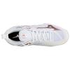 Mizuno Wellenform-Stoff Synthetikleder Dämpfung Leicht Atmungsaktiv Niedrig geschnittene Volleyballschuhe Damen Sneaker Weiß Roségold V1GC224036
