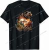 Trees Wildlife Nature Forest Mountains Wildlife Animal Bear Outdoor Forest TShirt Unisex Pure Cotton Tshirt Tops