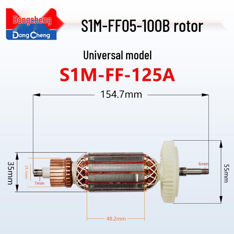 Dongcheng Szlifierka Kątowa Rotor i Zestaw Akcesoriów do Polerowania