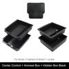For Tesla Model Y Juniper Model 3 Highland Center Control Armrest Box Organizer Double Layer Box ABS+TPE Layered Storage Box