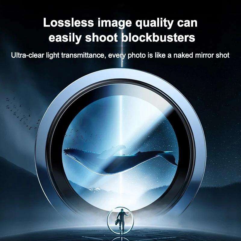 Camera Lens Protector Glass For iPhone 16 15 Pro Max 11 14 13 12 Plus Lens Metal Ring Protector For iPhone 14 Plus 13 12 Mini 4