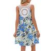 Summer Boho Dresses for Women Adjustable Spaghetti Strap Fashion Beach Vacation Casual Sundresses with Pockets
