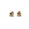 Minimalist Four-Leaf Clover Metal Stud Earrings