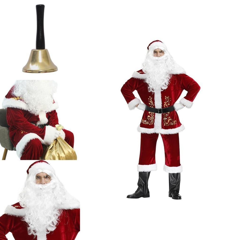 Plush And Cozy Santa Claus Costume Set Perfect For Christmas Festivities And Events