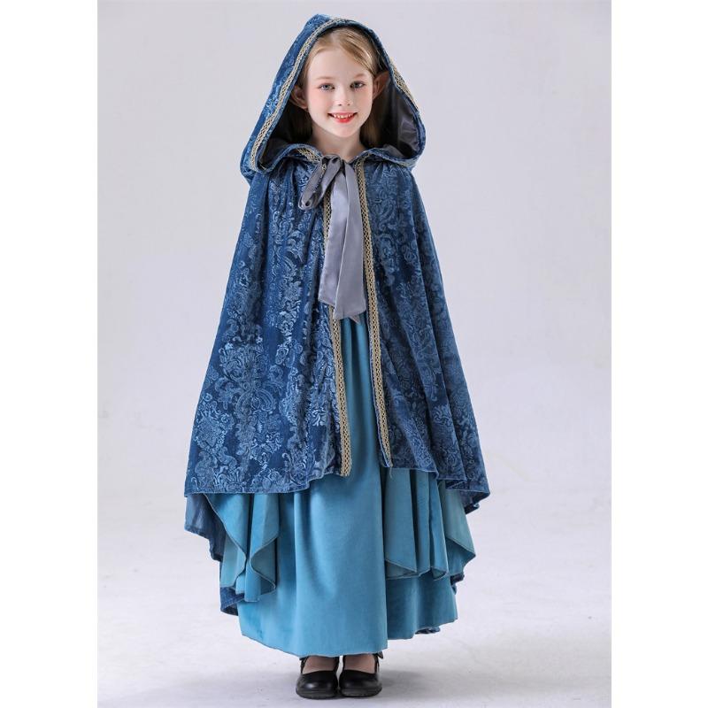 Halloween Children's Lord of the Rings Elf Children's Elf Princess Dress Medieval Court Dress Performance Costume
