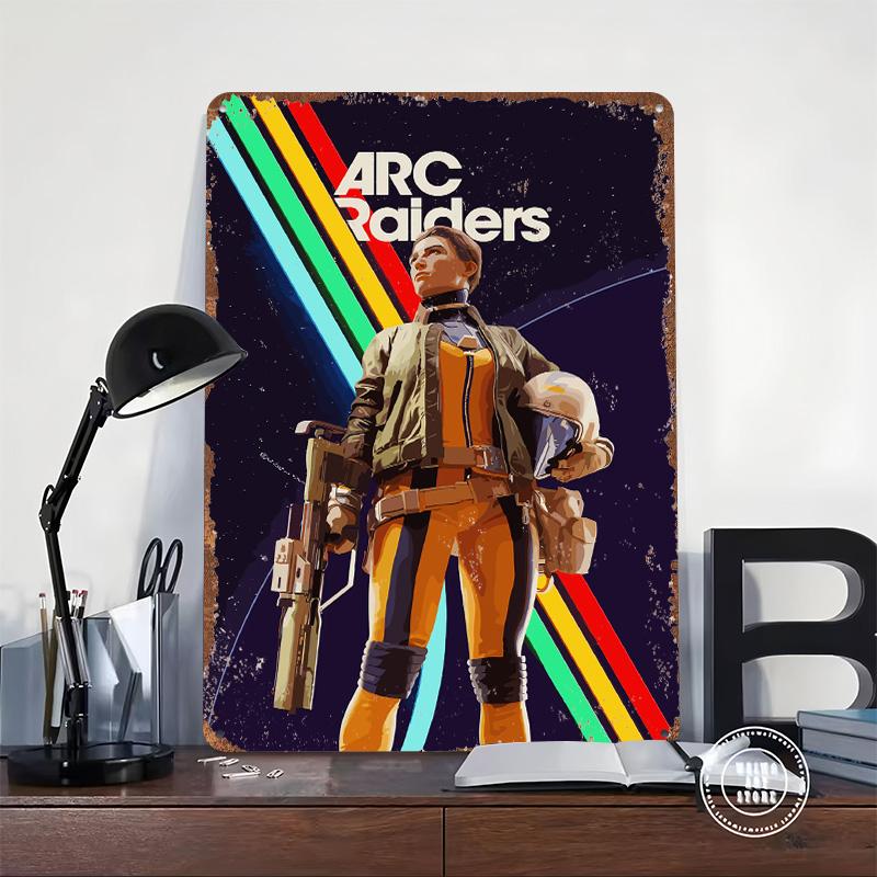 Arc Raiders Game Metal Poster Customized Wall Art Retro Vintage Tinplate Signs for Room Decoration Garage Decorations Wand Deko