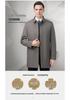 2024 Men's Mid-Length Lapel Coat: High-End Spring/Autumn Business Casual Windbreaker