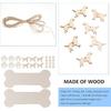Dog Bone Wood Sign Blank Wooden Plaque Unfinished Wood DIY Crafts Hanging Sign for Puppy Pet House Door Wall Decoration 20Pcs