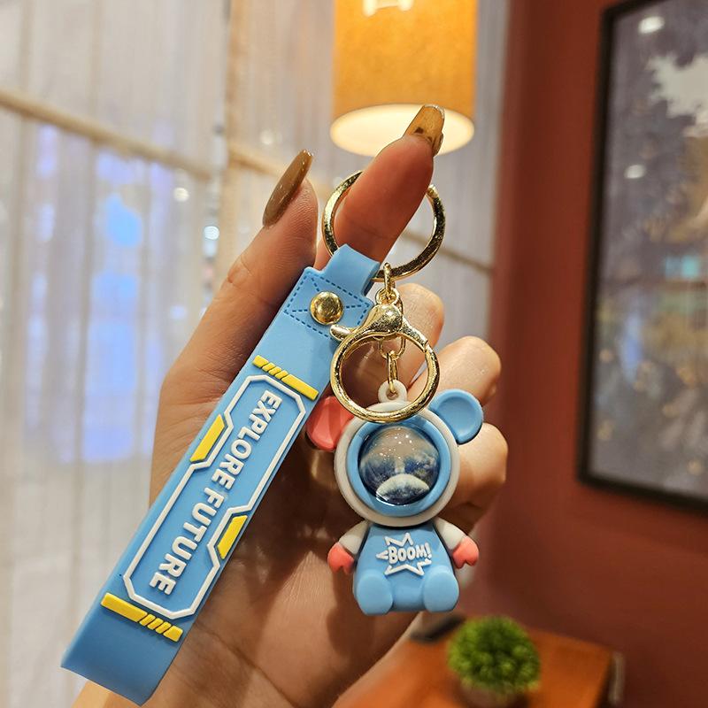 Reise zum Sternenhimmel Hase Astronaut Schlüsselanhänger Kreativer Auto-Schlüsselanhänger Anhänger Paar Geschenk Puppe Taschenanhänger