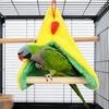 Wooden Triangular Bird Hammock for Cage Hanging Warm Resting Nest Perch for Cockatiels Parakeets Parrot Birds Cage Accessories