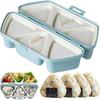 6 In1 Onigiri Mold Triangle Rice Ball Molds Sushi Musubi Seaweed Rice Container 6 Grid Rice Ball Lunch Box for Kids Sushi Making