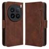For vivo X100 Ultra 5G Wallet Case Multiple Card Slots Leather Phone Cover with Stand