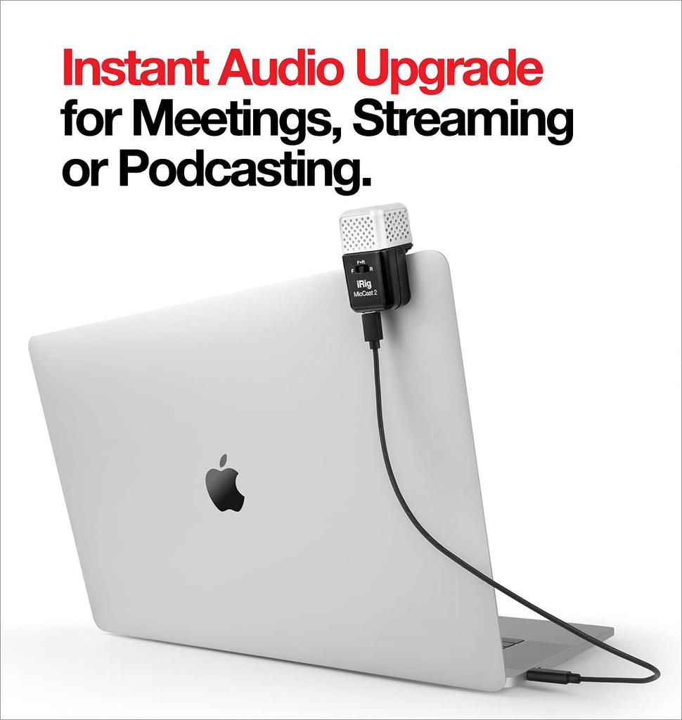 IK Multimedia iRig Mic Cast 2 Mobile Analog Microphone, Pocket-Sized