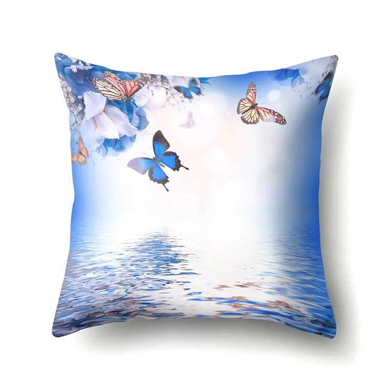 Geometric Butterfly Pattern Pillowcase Waist  Living Room Bedroom Sofa