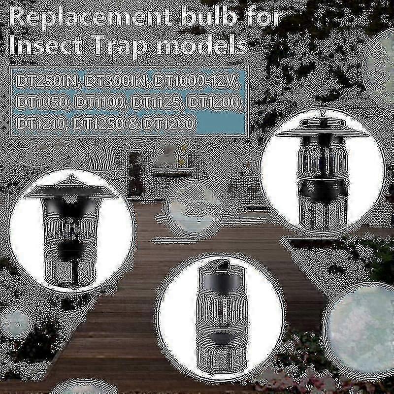Pakke 41050 Erstatningspære til myggfanger for Dynatrap Dt1050 Dt1100 Dt1250, 7w Ultrafiolett Myggfanger