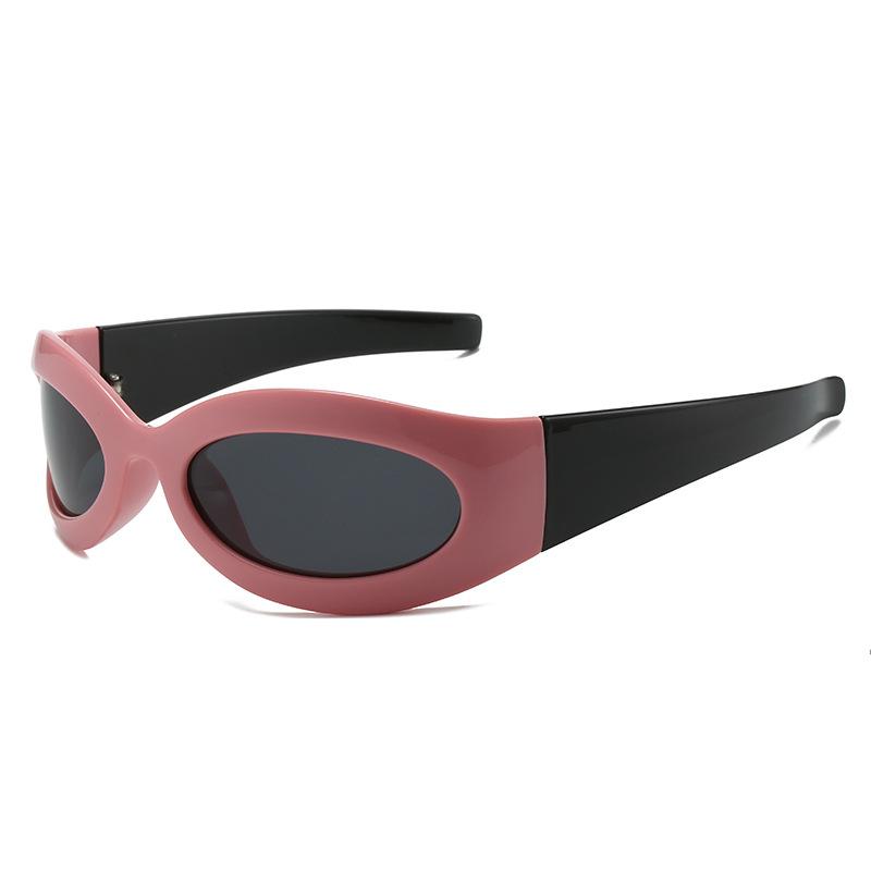 

New Steampunk Cat Eye Sunglasses Goggle Women Men Fashion Sun Glasses Punk Eyewear Female Y2K Shades Eyeglasses UV400 as picture