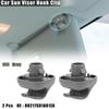 2pcs Gray Car Sun Visor Hook Clip Retainer 88217S04003ZA for Honda Civic 96-08