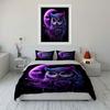 Mystical Owl and Moon Art Bedding Duvet Cover Set  (1*Duvet Cover 2*Pillowcases, Without Duvet Insert)
