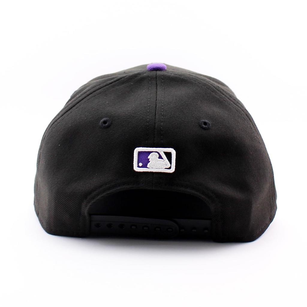 9SEVENTY Stretch Snapback Cap Colorado Rockies MLB Player Replica Stretch Snapback Cap Black Colorado Rockies Major League Baseball Cap Unisex 970SS