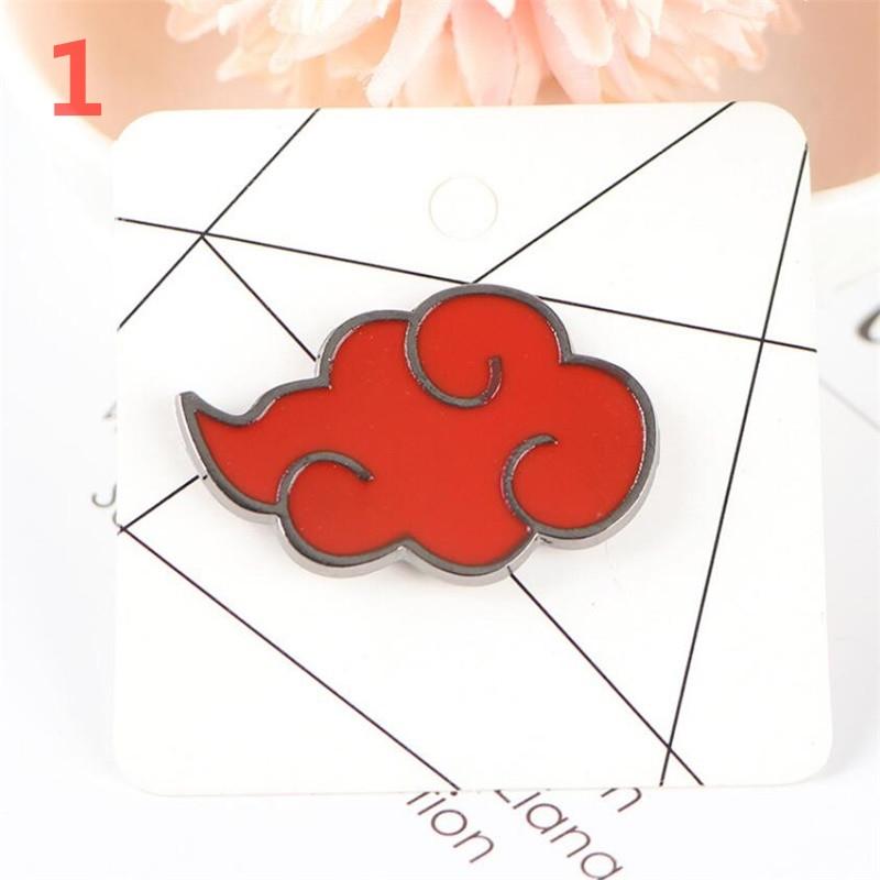 

Anime Akatsuki Uchiha Sharingan Red Cloud Badge Cosplay Brooch Pin
