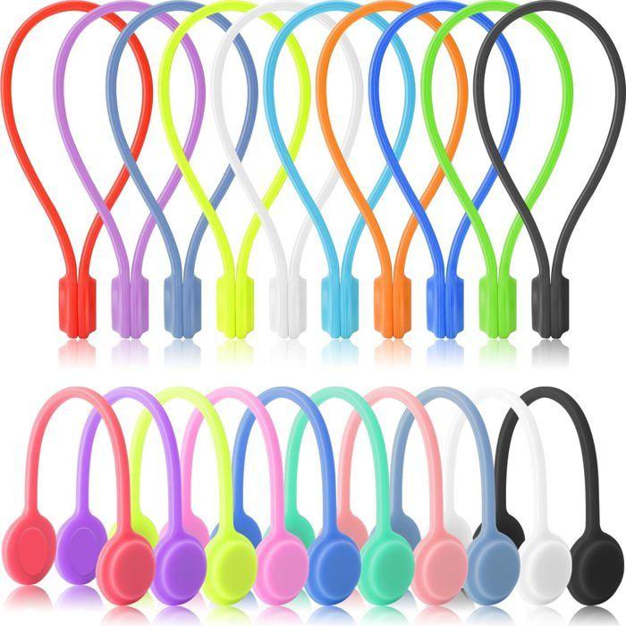 Magnetic Cable Ties Reusable Magnetic Cable Organizers Magnetic Cable Clip Silicone Cable Ties 147