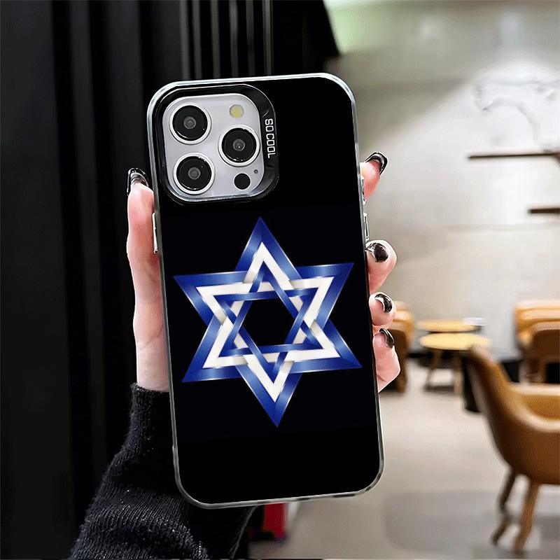 David Jewish Star Symbol Soft Phone Case for iPhone 15 16 17 Pro Max 17Air 16E 14 Plus 13 12 Mini Shockproof Cover Back Shell