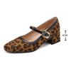 Fashion Women Daily Leopard Print High Heel Shoes Lady Casual Comfortable Spring Autumn Pumps Female Shoes 32-43 Bombas De Mujeres